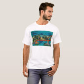 Washington - große Buchstabe-Szenen 2 T-Shirt (Vorne ganz)