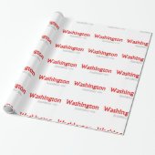 Washington gründete Wrapping Paper Geschenkpapier (Ungerollt)