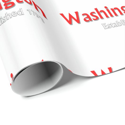 Washington gründete Wrapping Paper Geschenkpapier (Rolleneckpunkt)