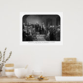 Washington hält seine Antrittsrede Poster (Küche)