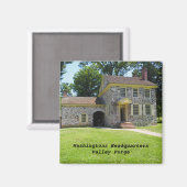 Washington Hauptquartier in Valley Forge Magnet (Vorderseite/Rückseite)