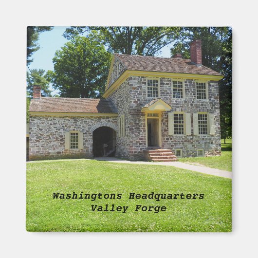Washington Hauptquartier in Valley Forge Magnet (Vorne)