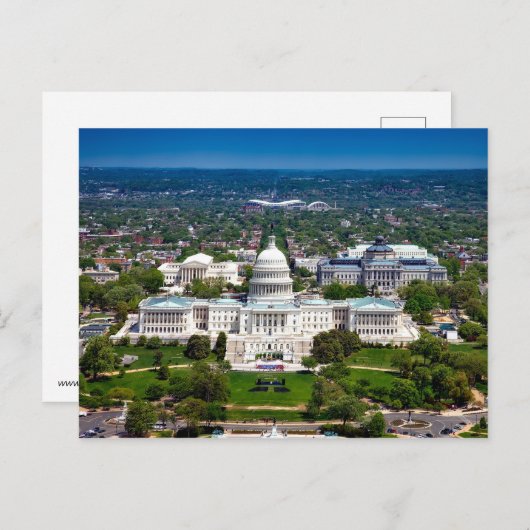 Washington Hauptstadt Hill Postkarte (Vorne/Hinten)