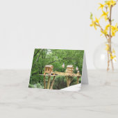 Washington Heights BirdHouse Note Card Karte (Gelbe Blume)