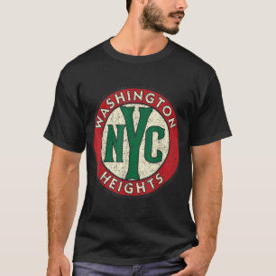 Washington Heights Vintage Straßenschild abgenutzt T-Shirt