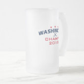 Washington Hockey Champions 2018 16oz Mattierte Ta Mattglas Bierglas (VorderseiteRechts)