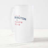 Washington Hockey Champions 2018 16oz Mattierte Ta Mattglas Bierglas (Vorderseite Links)