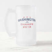 Washington Hockey Champions 2018 16oz Mattierte Ta Mattglas Bierglas (Links)