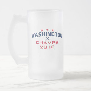 Washington Hockey Champions 2018 16oz Mattierte Ta Mattglas Bierglas