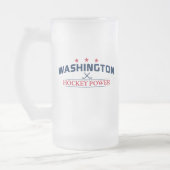 Washington Hockey Power Mattiert Glass Tasse (Links)
