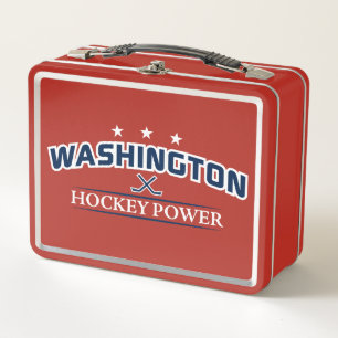 Washington-Hockey-Power-Mittagessen-Kasten Metall Lunch Box