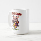 Washington Hog Football Kaffeetasse (Vorderseite Links)