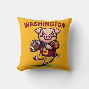 Washington Hog Football Kissen