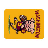 Washington Hog Football Magnet (Horizontal)