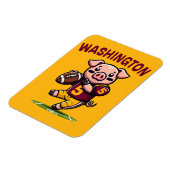 Washington Hog Football Magnet (Linke Seite)