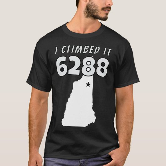 Washington I Climbed It 6288 Mount NH48 New Ham T-Shirt (Vorderseite)