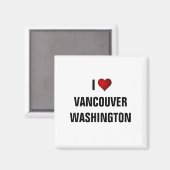 WASHINGTON: Ich LIEBE VANCOUVER Magnet (Vorderseite/Rückseite)