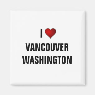 WASHINGTON: Ich LIEBE VANCOUVER Magnet