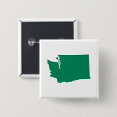 Washington in Grün Button (Vorne & Hinten)