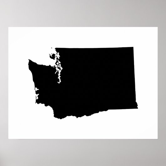Washington in Schwarz und Weiß Poster (Vorne)