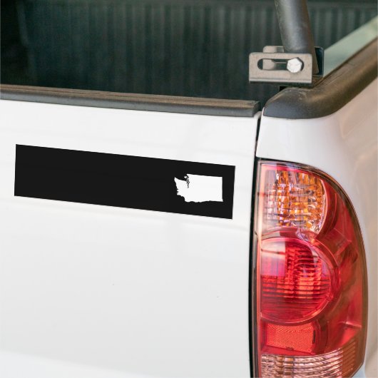 Washington in Weiß und Schwarz Autoaufkleber (Auf Lkw)