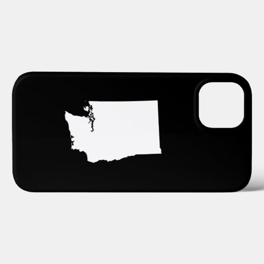 Washington in Weiß und Schwarz Case-Mate iPhone Hülle (Rückseite (Horizontal))