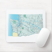 Washington Interstate Map Mousepad (Mit Mouse)