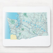 Washington Interstate Map Mousepad (Vorne)