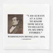 Washington Irving glaubt immer an verlorene Geschi Serviette (Vorderseite)