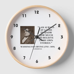 Washington Irving glaubt immer an verlorene Geschi Uhr