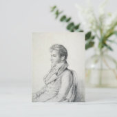 Washington Irving Porträt Postkarte (Stehend Vorderseite)