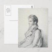 Washington Irving Porträt Postkarte (Vorne/Hinten)
