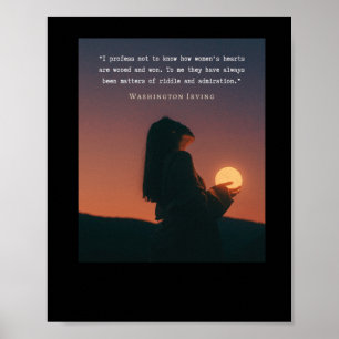 Washington Irving Zitat I verkündet, nicht zu wiss Poster