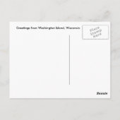 Washington Island, WI Nautical Chart Postcard Postkarte (Rückseite)