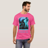 Washington Issaquah Howling Wolf in Moon Forest Na T-Shirt (Vorne ganz)