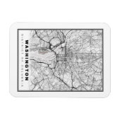 Washington Karte Magnet (Horizontal)