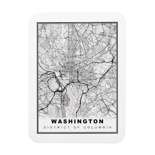 Washington Karte Magnet (Vertikal)