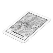 Washington Karte Magnet (Linke Seite)