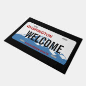 Washington-Kfz-Kennzeichengewohnheitsfußmatte Fußmatte (Schrägansicht)