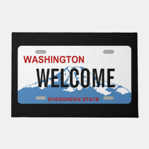 Washington-Kfz-Kennzeichengewohnheitsfußmatte Fußmatte