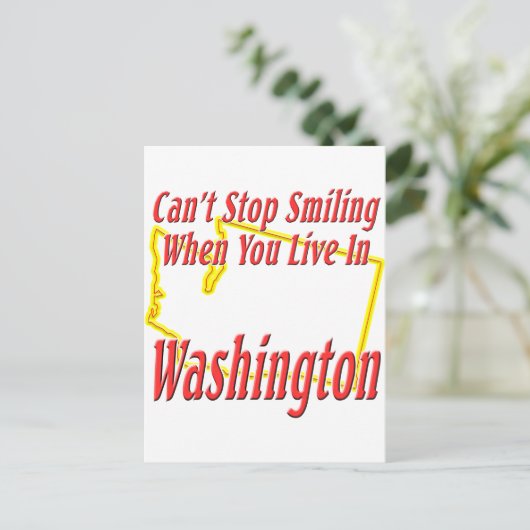Washington - Lächeln Postkarte (Stehend Vorderseite)