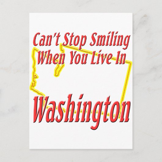 Washington - Lächeln Postkarte (Vorderseite)
