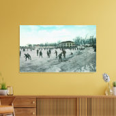Washington Lake Park Ice Skaten Scene Leinwanddruck (Insitu (Wohnzimmer))
