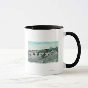 Washington Lake Park Ice Skaten Scene Tasse
