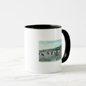 Washington Lake Park Ice Skaten Scene Tasse (VorderseiteRechts)