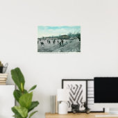 Washington Lake Park Ice Skating Scene Poster (Heimbüro)