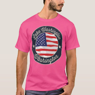 Washington Lake - Patriotic Washington Souvenir T- T-Shirt