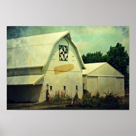 Washington Landkreis Corn und Barn Quilt Barn Poster (Vorne)