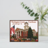 Washington Landkreis Courthouse - Jonesborough, TN Postkarte (Stehend Vorderseite)