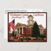 Washington Landkreis Courthouse - Jonesborough, TN Postkarte (Vorne/Hinten)